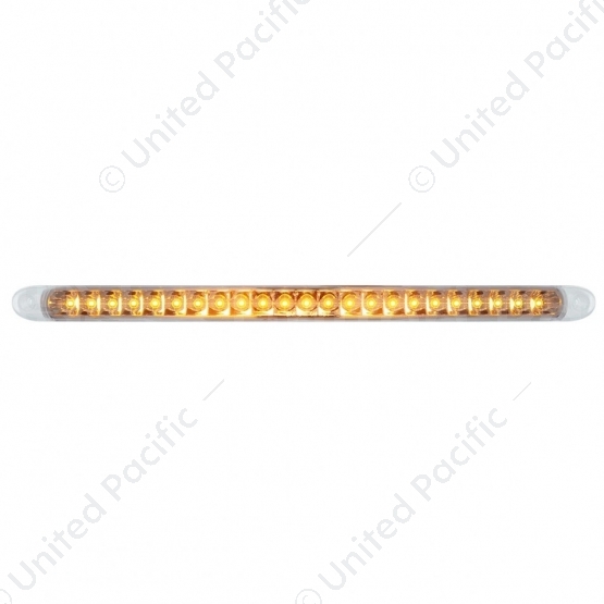 23 SMD LED 17-1/4" Reflector Turn Signal Light Bar Only - Amber LED/Clear Lens