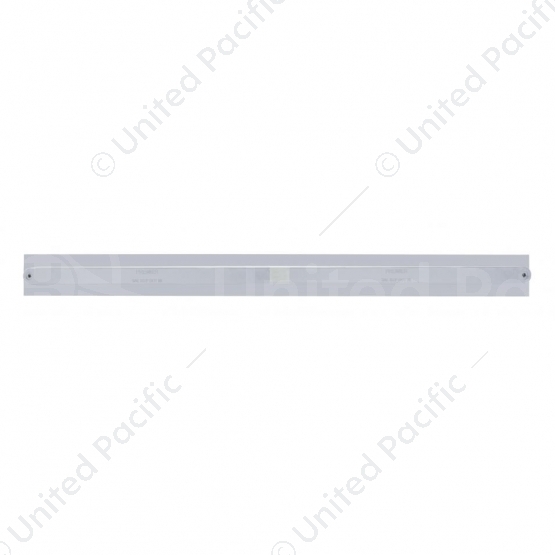 Chrome Top Mud Flap Plate With Two 14 LED 24" Light Bars - Red LED/Chrome Lens (Each)