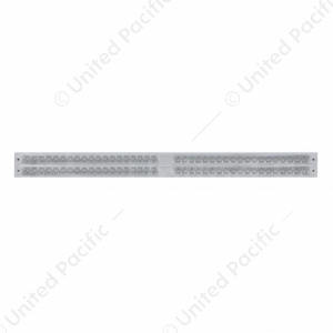 Chrome Top Mud Flap Plate With Four 19 LED 24" Reflector Light Bars - Red LED (Each)