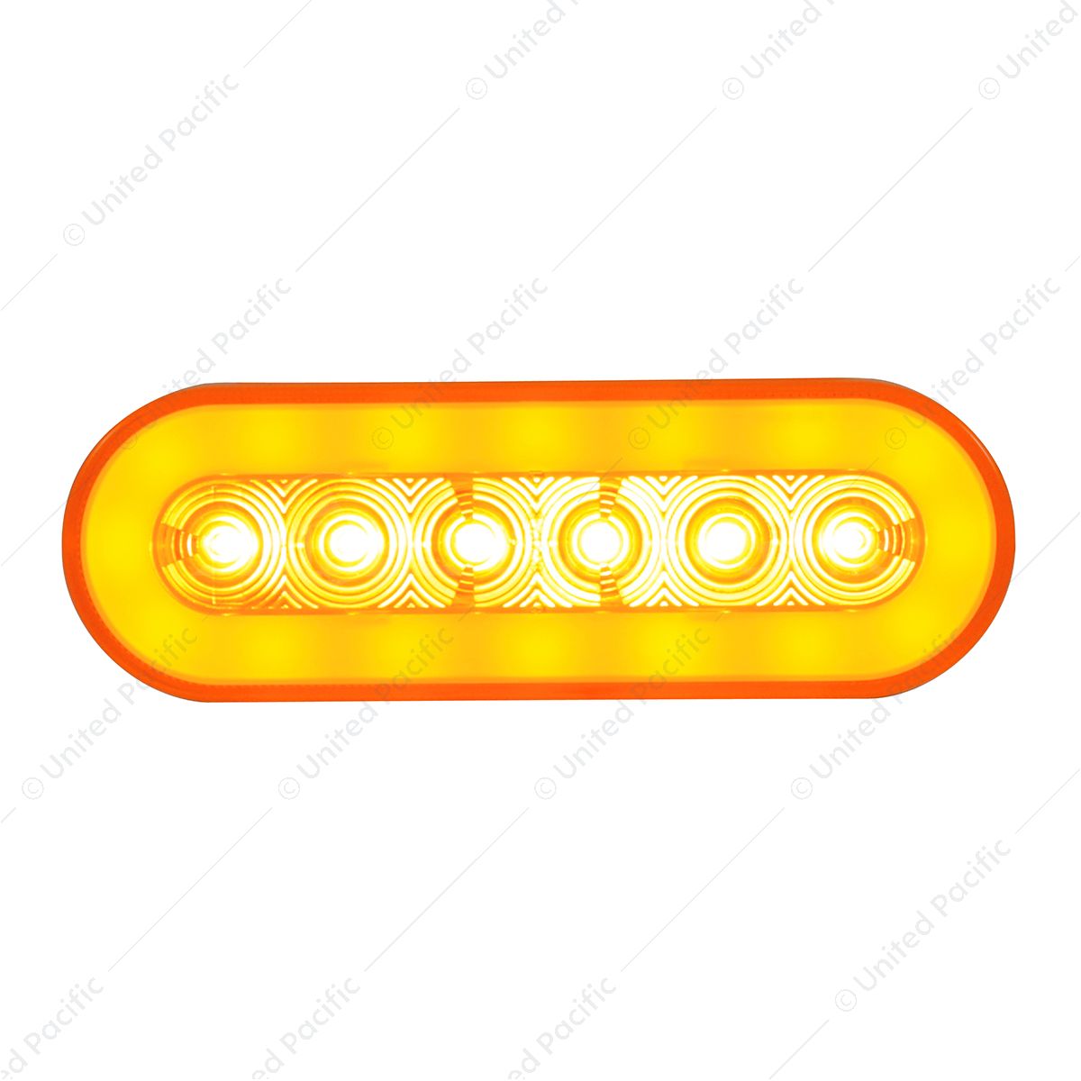 22 LED 6" Oval GloLight (Turn Signal) - Amber LED/Amber Lens