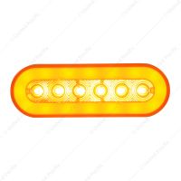 22 LED 6" Oval GloLight (Turn Signal) - Amber LED/Amber Lens