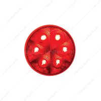 21 LED 4" Round GloLight (Stop, Turn & Tail) - Red LED/Red Lens
