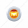 2 LED 3/4" Mini Light With Bezel (Clearance/Marker) - Amber LED/Amber Lens