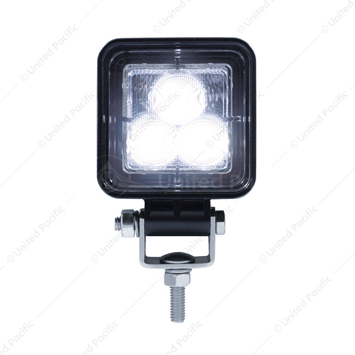 3 High Power 3 Watt LED Square Compact Work Light - Flood Light (Retail)