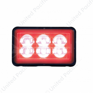 6 High Power LED Rectangular Warning Light With Bracket