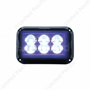 6 High Power LED Rectangular Warning Light