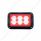6 High Power LED Rectangular Warning Light - Red LED (Bulk)