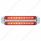 Dual 10 LED 6-1/2" Light Bars (Stop, Turn & Tail) - Red LED/Red Lens