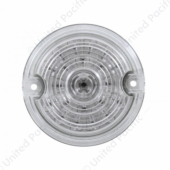 21 LED 3-1/4" Signal Light For Harley Motorcycle With 1156 Plug - Red LED/Clear Lens