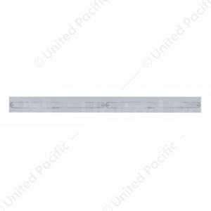 Chrome Top Mud Flap Plate With Two 14 LED 12" Light Bars (Each)