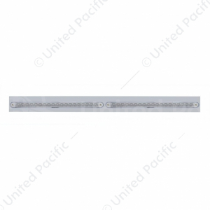 Chrome Top Mud Flap Plate With Two 19 LED 12" Reflector Light Bars (Each)