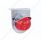 Stainless Light Bracket With 17 LED Watermelon Light & Visor - Red LED/Red Lens