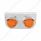 SS Light Bracket With 2X 17 LED Dual Function Watermelon Lights & Visors - Amber LED & Lens