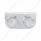 SS Light Bracket With 2X 17 LED Dual Function Watermelon Lights & Visors - Amber LED/Clear Lens