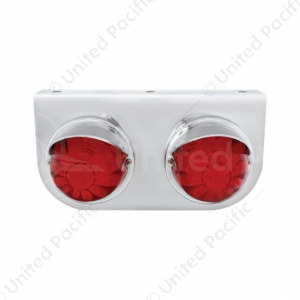 Stainless Light Bracket With 2X 17 LED Watermelon Lights & Visors