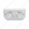 Stainless Light Bracket With 2X 17 LED Watermelon Lights & Visors - Red LED/Clear Lens