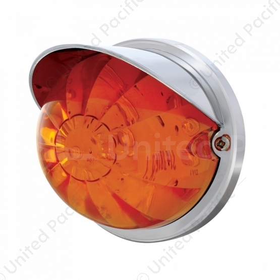 17 LED Watermelon Flush Mount Kit With Visor - Amber LED/Dark Amber Lens