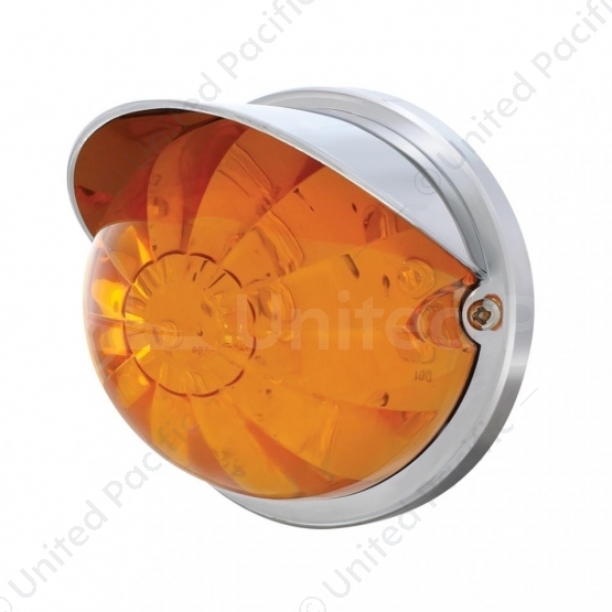 17 LED Watermelon Flush Mount Kit With Visor - Amber LED/Amber Lens