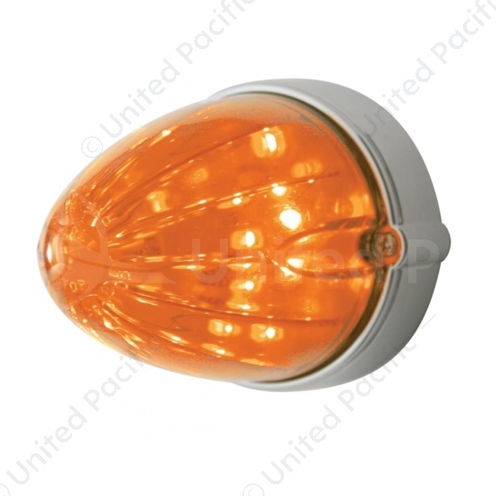 19 LED Watermelon Grakon 1000 Flush Mount Kit - Amber LED/Dark Amber Lens