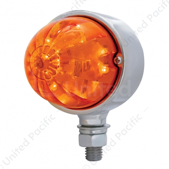 17 LED Watermelon Single Face Light - Amber LED/Dark Amber Lens