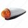 17 LED Watermelon Cab Light Kit With Die Cast Housing - Amber LED/Dark Amber Lens
