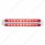 Dual 10 LED 9" Light Bars (Stop, Turn & Tail) - Red LED/Red Lens