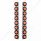 SS Rear Air Cleaner Bracket With 16X 9 LED 2" Reflector Lights For Peterbilt-Red LED & Lens