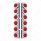 SS Rear Air Cleaner Bracket With 12X 9 LED 2" Reflector Lights & Bezels For Peterbilt-Red LED & Lens