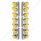 SS Front Air Cleaner Brkt With 14X 11 Amber LED Watermelon Light & Visor Bezel For KW Trucks-Amber L