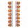 SS Front Air Cleaner Bracket With 14X 11 Amber LED Watermelon Lights & Bezel For KW Trucks -Amber Le