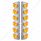 SS Front Air Cleaner Brkt With 12X 17 Amber LED Dual Function Watermelon Lights & Visors For Peterbi