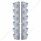 SS Front Air Cleaner Bracket With 12X 17 LED Reflector Watermelon Lights & Visors For Peterbilt-Ambe