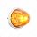 UltraBurst Glass Watermelon Flush Mount Kit With 18 LED Bulb-Amber LED/Amber Lens