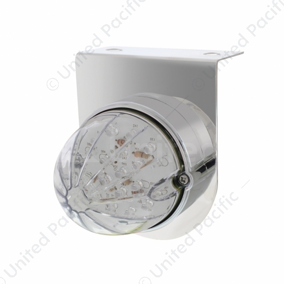 Stainless Light Bracket With 19 LED Bullet Style Grakon 1000 Light - Amber LED/Clear Lens