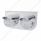 SS Light Bracket With 2X 19 LED Bullet Style Grakon 1000 Lights & Visors -Amber LED/Clear Lens