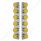 SS Front Air Cleaner Bracket With 12X 19 LED Bullet Style Lights & Bezels For Peterbilt-Amber LED &