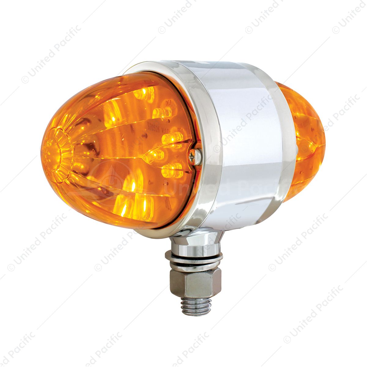 34 LED Dual Function Watermelon Double Face Light - Amber LED/Amber Lens