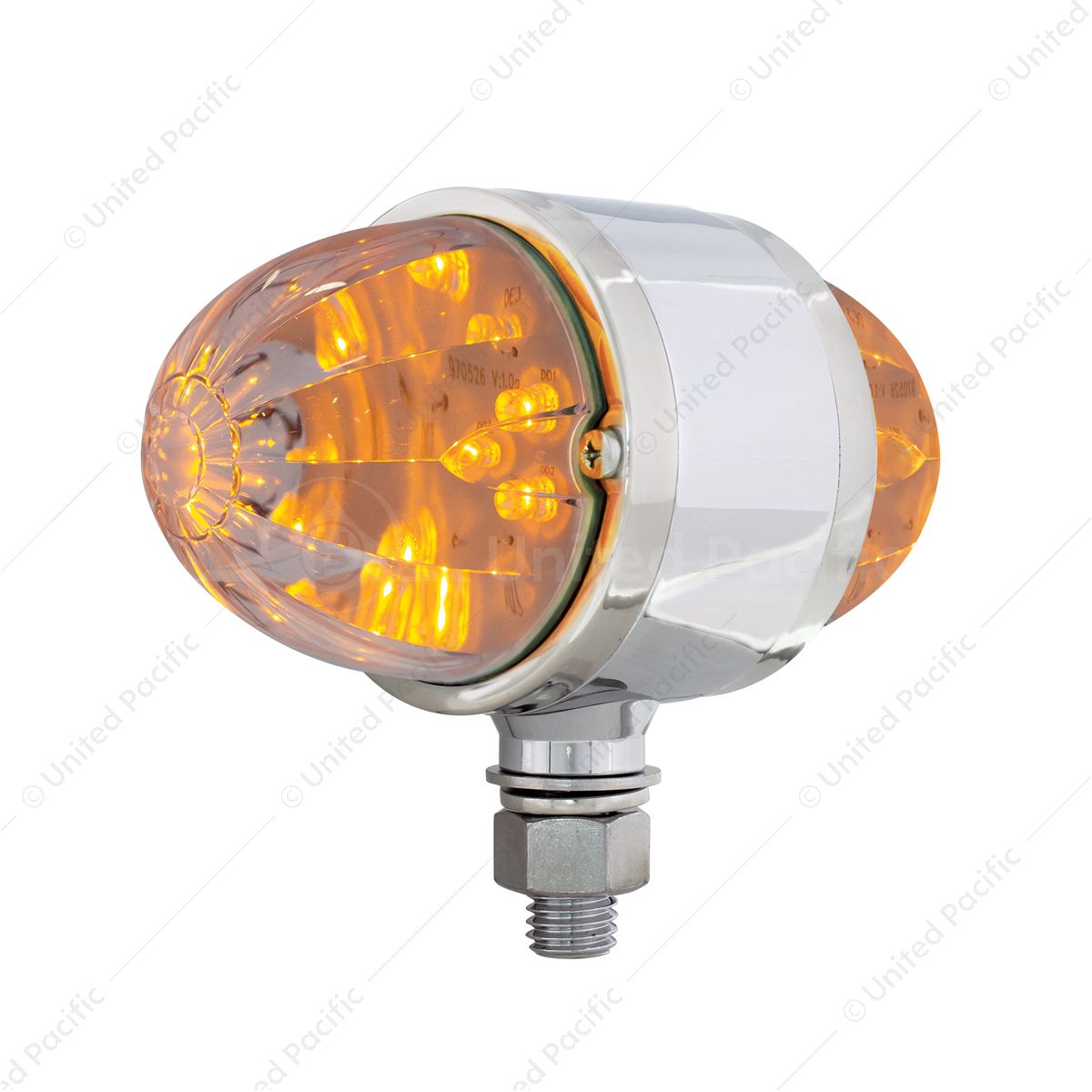 34 LED Dual Function Watermelon Double Face Light - Amber LED/Clear Lens