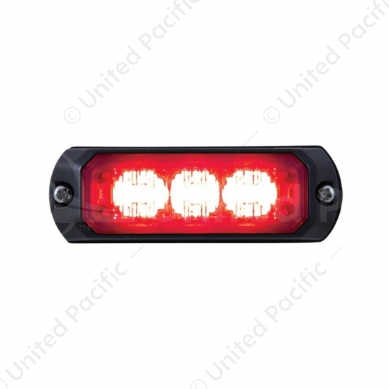 3 LED Mini Warning Light - Red LED (Bulk)