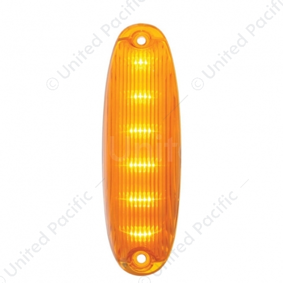 6 Amber LED Cab Light For 2008-2017 Freightliner Cascadia - Amber Lens