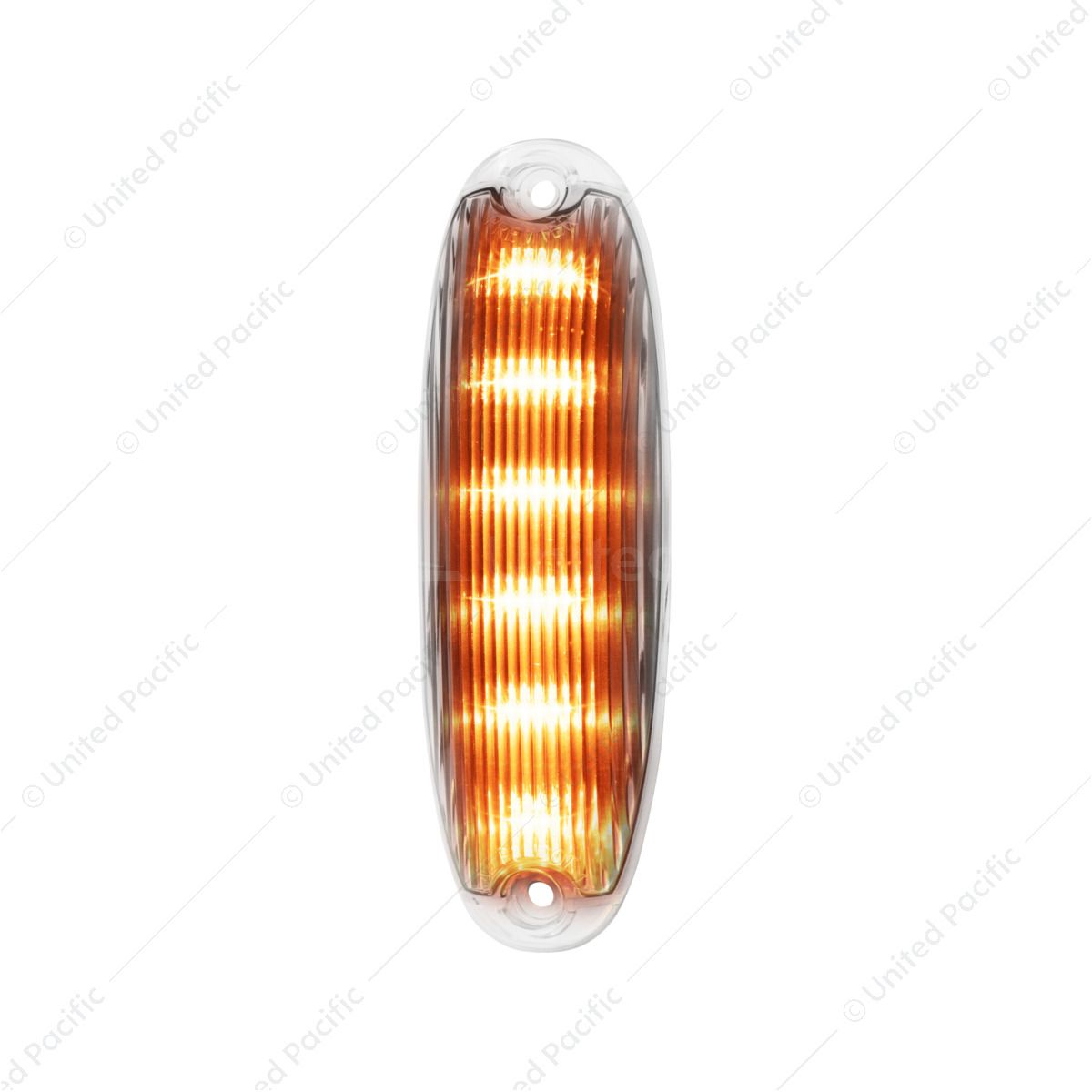6 Amber LED Cab Light For 2008-2017 Freightliner Cascadia - Clear Lens