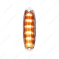 6 Amber LED Cab Light For 2008-2017 Freightliner Cascadia - Clear Lens