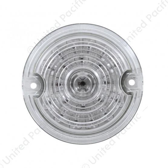 21 LED 3-1/4" Dual Function Signal Light For Harley Motorcycle With 1157 Plug - Amber LED/Clear Lens