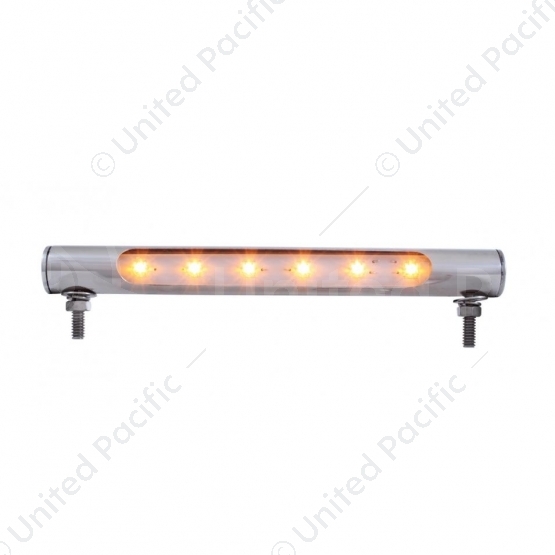 6 LED Stainless Steel Tube Light - Amber LED