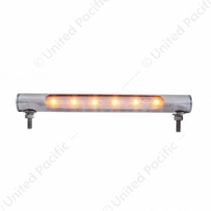 6 LED Stainless Steel Tube Light - Amber LED