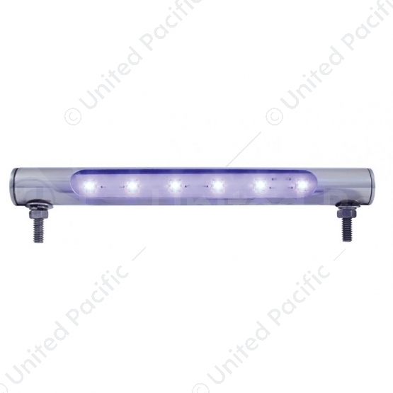6 LED Stainless Steel Tube Light - Blue LED