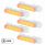 6 LED Competition Series Exterior Visor Light For 1996-2024 Volvo VNL-Amber LED/Clear Lens(5 Pcs)