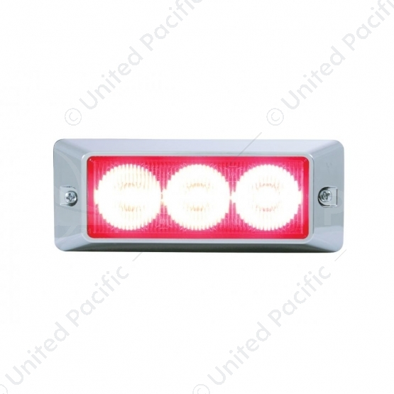 3 High Power LED Warning Light - Red LED