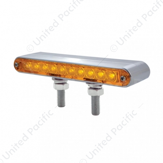 20 LED 6-1/2" Double Face Light Bar - Amber LED/Amber Lens