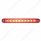10 LED 6-1/2" Light Bar With Bezel (Stop, Turn & Tail) - Red LED/Red Lens